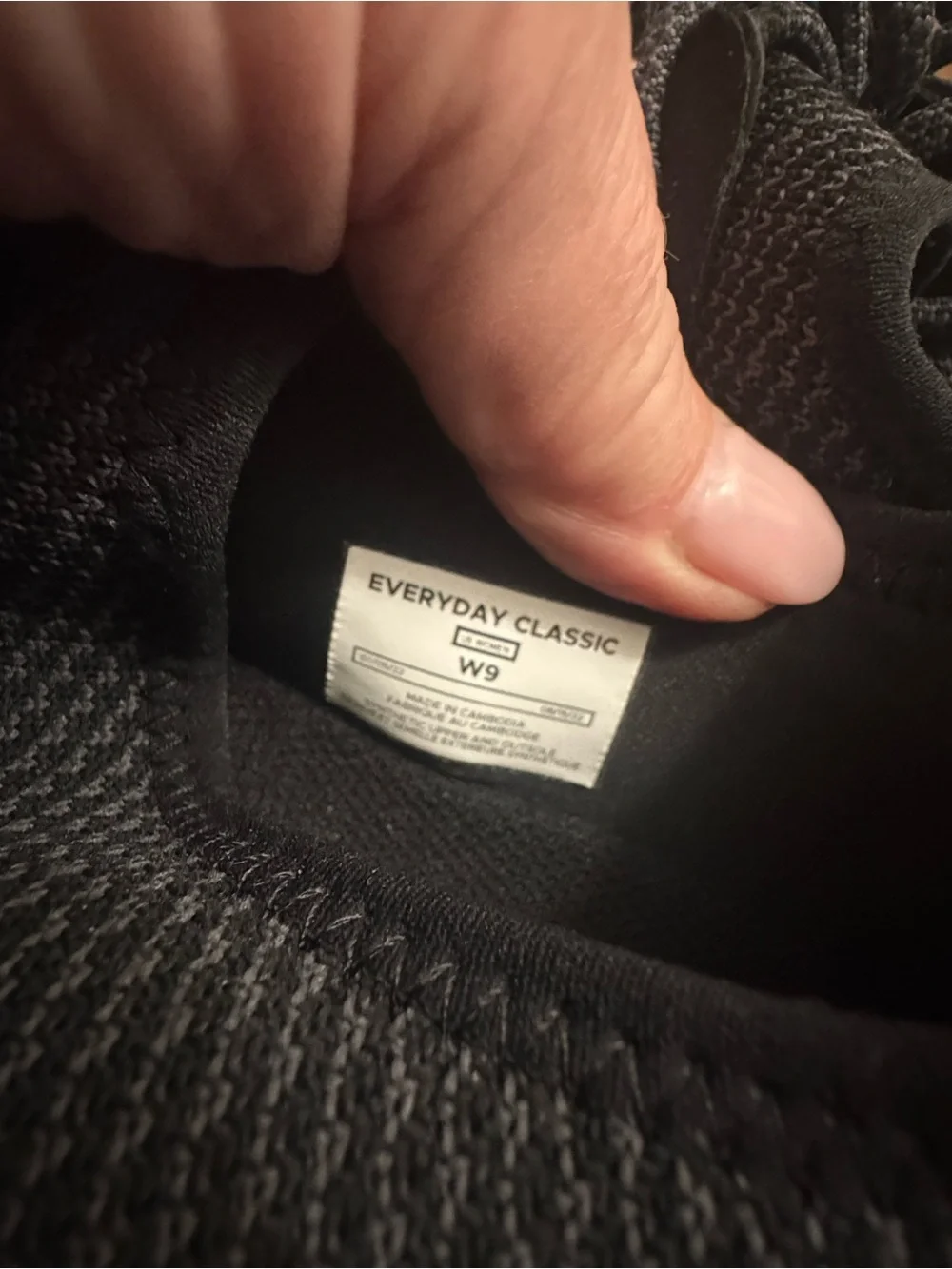 Black Knit Lace-Up Athletic Sneakers with Teal Accents